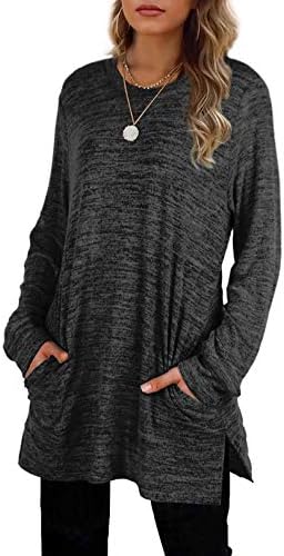 LERUCCI Womens Round Neck Casual Long Sleeve Fashion Sweatshirt Loose Pullover Soft Tunic Tops 1 LERUCCI Womens Round Neck Casual Long Sleeve Fashion Sweatshirt Loose Pullover Soft Tunic Tops