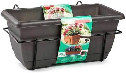 Acan Tradineur - Jardinera para balcón con Plato Integrado y Sopo...