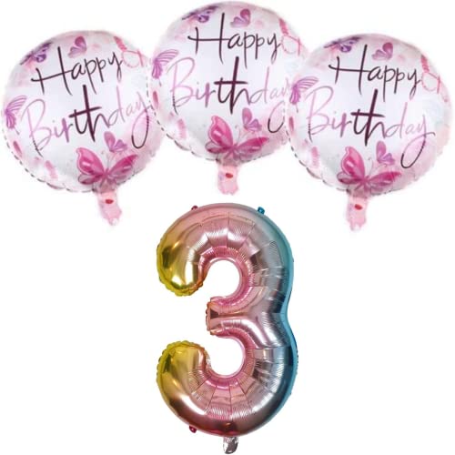 DIWULI Juego de Globos, Globo de Número XL Graduado Rosa Cover