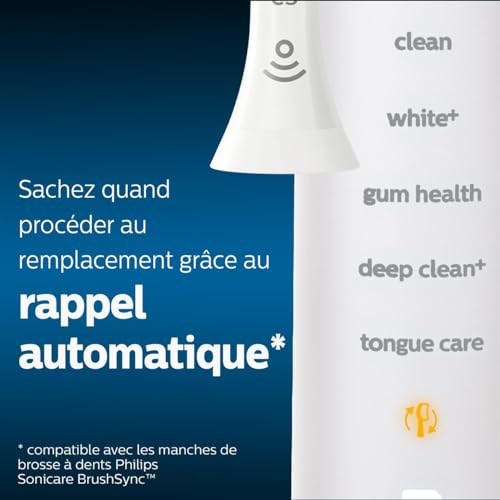 Philips Sonicare Lot de 8 têtes de brosses à dents électriques soniques W2 Optimal pour des dents plus blanches Modèle HX606812 - vue 7