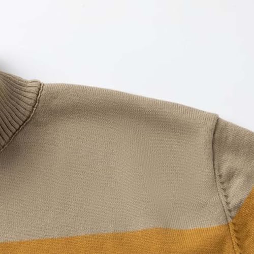 Sweater Men Crewneck Long Sleeve Sweaters Textured Pullover Sweater Cable Knit Pullover Plus Size Warm Winter Outwear4