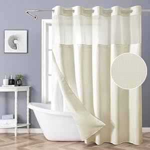 Eachope Duschvorhang Part-DKZJSC-7174 Cremefarben
