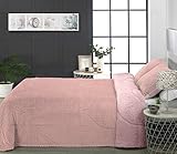 Milarosa Manta Polar Borreguito. Comforter Sherpa. Manta Polar para Invierno. Comforter para Cama. Manta Sherpa Sofa. Microfibra Suave. Lido. Rosa Palo. 250x270 cm. 067.6744 Cama150/160 cm