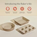 Our Place Wonder Oven Baker’s Kit – 3-Piece Toxin-Free Ceramic Nonstick Bakeware Set (8” Round, 8” Square, 6-Cup Muffin Pan) - Oven-Safe up to 450°F - Steam - Image 3
