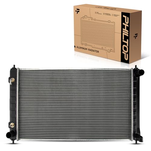 PHILTOP Core Radiator Compatible with 2012-2018 Altima 2007-2011 Altima 2.5L 2009-2014 2016-2023 Maxima 2007-2011 Altima 3.5L Transmission Oil Cooler Included