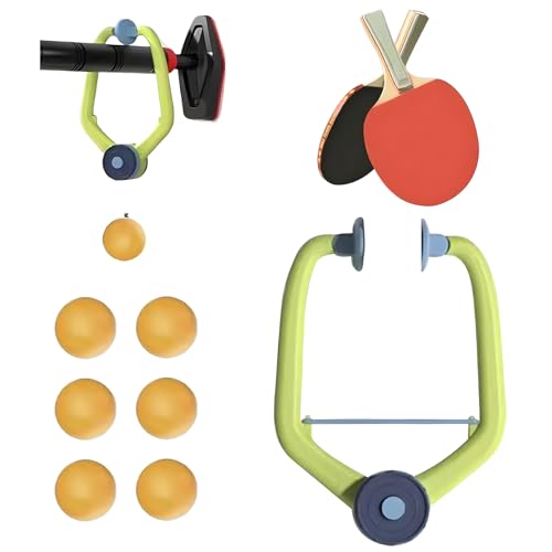 Qitixi:Ou Tür-Pingpong-Set mit 2 Schlägern und 6 Bällen