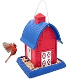 North States Village Collection - Americana Barn Bird Feeder: Hanging Bird...