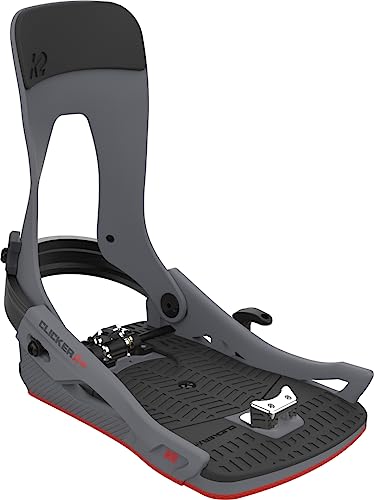 K2 Clicker X HB Mens Snowboard Bindings, M: 7-9.5, Grey