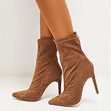 🎁 Ich finde diese Damen Stiefeletten super bequem und perfekt für den Herbst und Winter. Umweltfreundlich und Komfortabel, Leicht zu tragen Abheben. Kann leicht mit allen Arten von Freizeitkleidung kombiniert werden, geeignet zum Spazierengehen, Einkaufen oder Freizeitkleidung, ideal für alle Gelegenheiten, wie Hochzeit, Party, Club, Abend, Geschäft, Dating, Alltagskleidung usw.