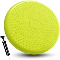 Coussin D'équilibre avec Pompe Gonflable PVC pour Core Training, Fitness, rééducation, Rétablissement - Orange