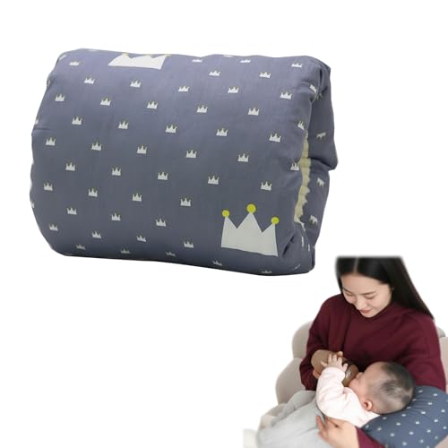 Detachable Soft Cotton Breastfeeding Arm Pillow - Ergonomic Infant Feeding Support Pad, Portable Machine Washable, Thickened Head Support Design