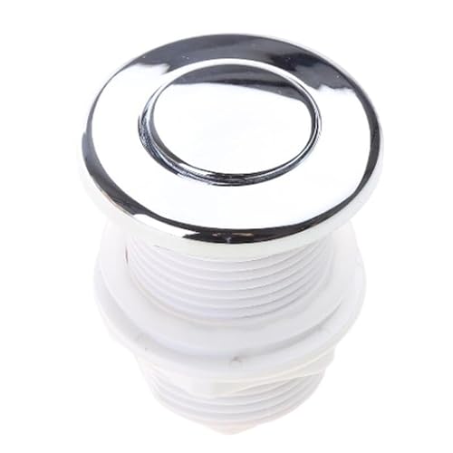 Xiaoshitou 32Mm Air Switch Button For Waste Garbage Disposal Pneumatic Switch Silver