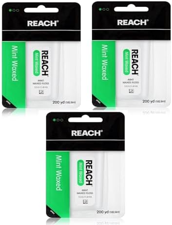 1 X Johnson & Johnson Reach Mint Floss Waxed Refill Spool, 200 - Foto 13