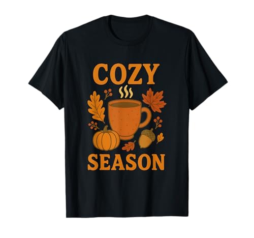 Cozy Season Fall Vibes Autumn Design pour Homme Femme Nature T-Shirt