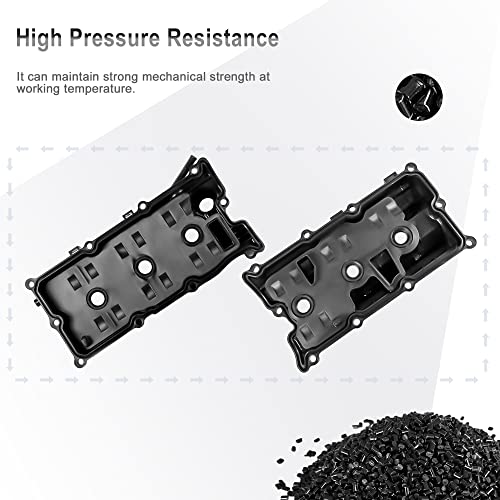 Mostplus Engine Valve Covers Left 13264-Am610 + Right 13264-Am600 Compatible With 03-06 Nissan 350Z 03-06 G35 V6 3.5L Vq35De (Set Of 2) #TOP4