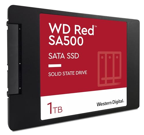 Image of Western Digital 1TB WD Red SA500 NAS 3D NAND Internal SSD - SATA III 6 Gb /s,2.5 inch /7mm,Up to 560 MB /s - WDS100T1R0A,Solid State Hard Drive,(Pack of 10)