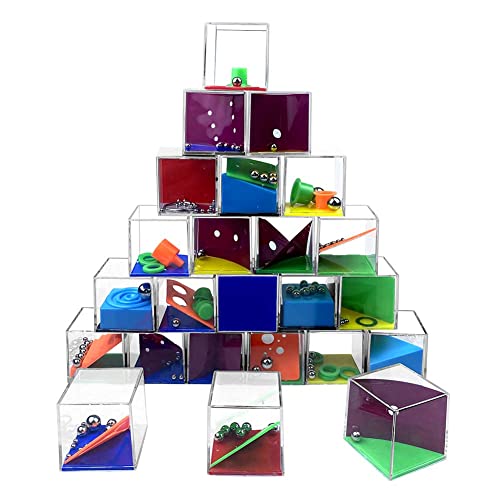 Mini Rompecabezas, Mini Juegos, 24pcs Mini Puzzles, Juegos de Habilidad para niños, Set de Puzzles Juegos para Regalos, 3D Laberintos para Regalos de Fiesta Juegos Cumpleaños Cover