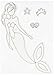 Prima Marketing Mixed Media Doll Cling Rubber Stamps, Sea Sallie Mermaid