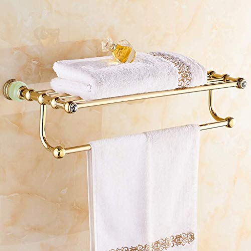 Porte-serviettes de bain ICOBES double support mural multifonctionnel - 3