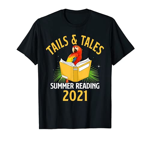 Tails And Tales Summer Reading 2021 Perroquet Lovers T-Shirt