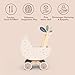 SPEEDY MONKEY Wooden Doll Stroller Pram | Pretend Play Push Toy for Toddlers | Kids’ Baby Doll Walker with Soft Bedding | Durable Role-Play Stroller for Imaginative Play & Nursery Decor