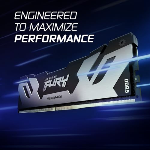 Memoria RAM da gioco Fury Renegade DDR5 Argento/Nero 16GB 6400MT/s CL32 DIMM - KF564C32RS-16 - RAM - Immagine 1