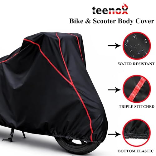 Image of Xoom 110 Scooter Cover Waterproof Dustproof Sun Rain Cover Compatible for Xoom 110 Upto 2026 Model - Black