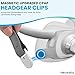 Hecatelly 1 Pack Replacement F40 Headgear and 1 Pair Magnetic Clips for AirFit F40 Headgear，Comfortable Adjustable Head Strap Replacement for Resmed F40 Full Face Mask-Standard/Medium Size