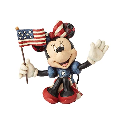 Jim Shore Disney Traditions by Enesco Mini Patriotic Minnie