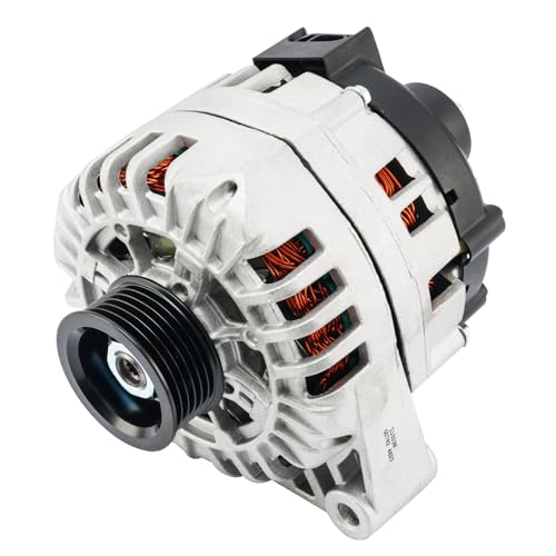 KAX Alternator Fit for Chevy Uplander 2005 2007-2008 All Model/2006 3.5L 3.9L, Terraza 2005-2007, Montana 2005-2006 3.5L 2006 3.9L for 11023N 12V 125Amp CW S6 6-Groove Pulley