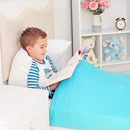 Image of Sensory Compression Blanket | Spandex Bed Sheet for Kids & Adults | Deep Relaxing Feeling, Release Oxytocin | Helps With: SPD, Anxiety, ADHD, Autism and More | Breathable & Stretchable | Twin Size