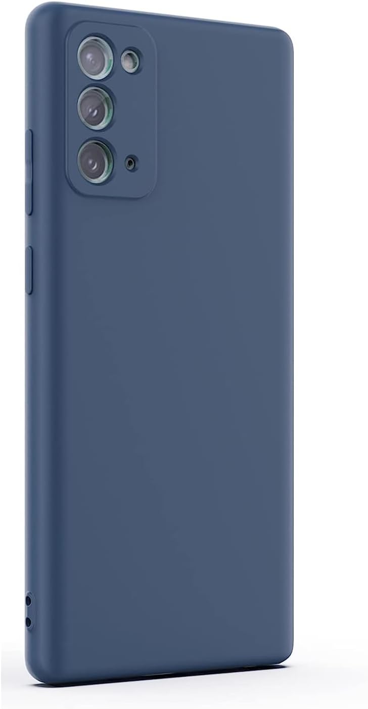 EMODIL Case for Samsung Galaxy Note 20 Back Cover Blue Slim Fit for Soft TPU Cover Flexible Silicone Cover Matte Samsung Galaxy Note 20 ® (Blue)