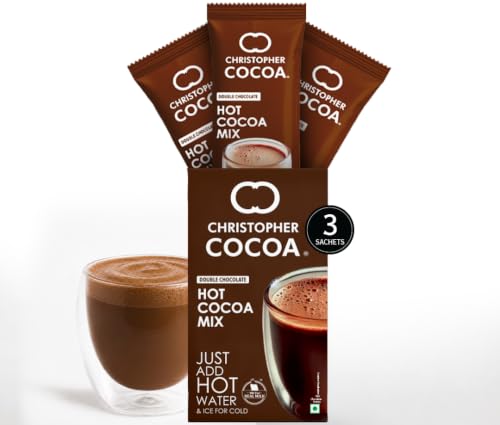 Image of Christopher Cocoa Hot Cocoa Premix (Instant Hot Chocolate) 3 Sachets | 90 Gm