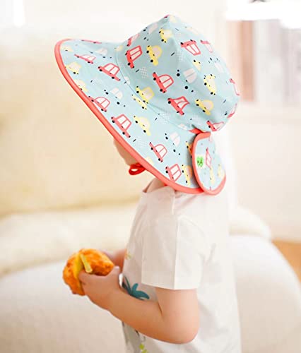 Connectyle Kids Upf 50+ Sun Hat For Toddler Boys Reversible Bucket Hat Summer Beach Play Hat Cars M #TOP3