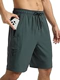 Arcweg Badehose Cargo Shorts Herren Lang Badeshorts mit Mesh Innenfutter Schnelltrocknende...