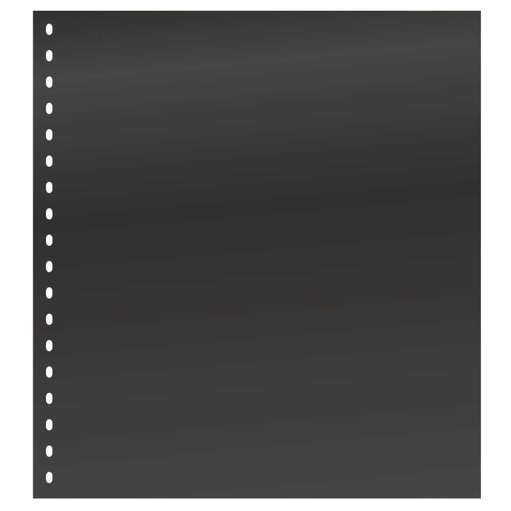 Lindner 01P Stockbook Pages Omnia, Black - Pack of 10