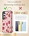 Petitian for Samsung Galaxy A15 5G Case with Wallet - Women Girls Cute Girly Aesthetic Unique Design Leather Credit Card Holder Cardholder Stand Wristband for Galaxy A15 5G, Strawberry