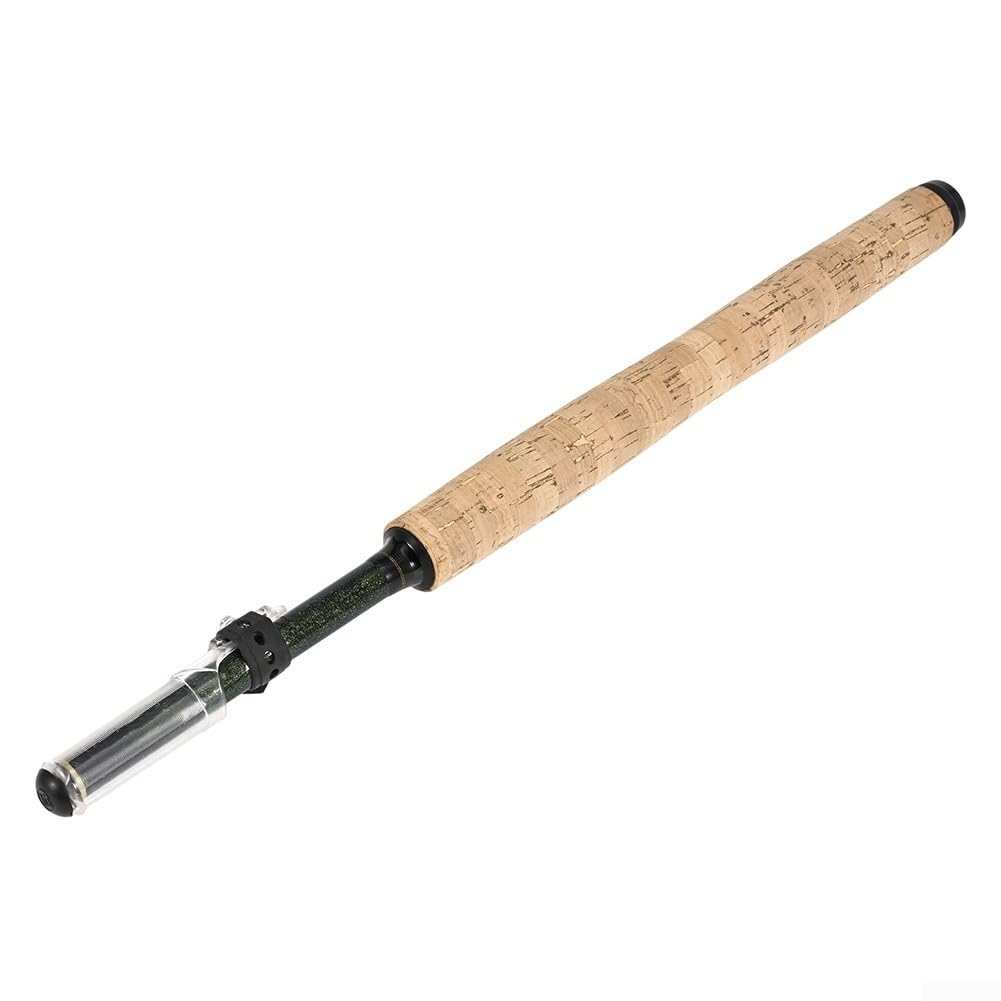 Tenkara Fliegenfischrute, 44–350 cm, Kohlefaser, tragbar, mit Holzimitat, leicht, 113 g, keine Rolle erforderlich, zusammenklappbar