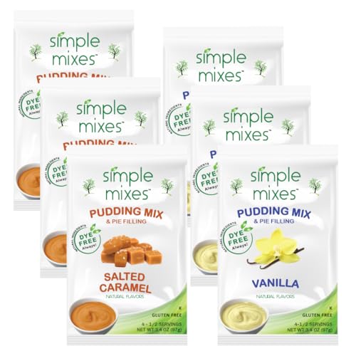 Simple Mixes Pudding Bundle - Vanilla 3-Pack & Salted Caramel