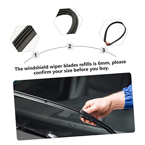 PLAFOPE 2Pcs Limpador De Carro Limpador De Pára-Brisa Limpador De Pára-Brisa Lâminas De Limpador De
