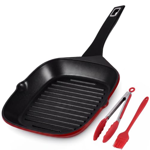 EvoFar 11 Inch Nonstick Grill Pan
