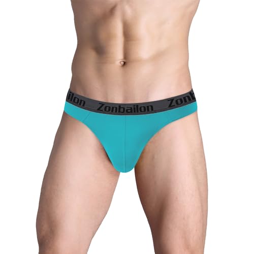 ZONBAILON Mens Thong Underwear Sexy Man G-String Butt-Flaunting Tongs Undie T-Back Underwears2