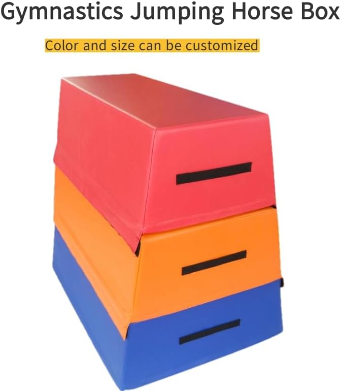 Stackable Foam Jump Boxes, Three Jump Boxes,Jumping Horse Box,Trapezoidal Three-Layer Foam Box,Parkour Wall Blocks,Removable, Customizable
