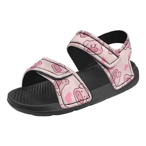 Kids Sandals Summer Non-slip Open Toe Slippers Double Buckle Toddler Two Strapped Teens Casual Athletic Summer Shoe 5