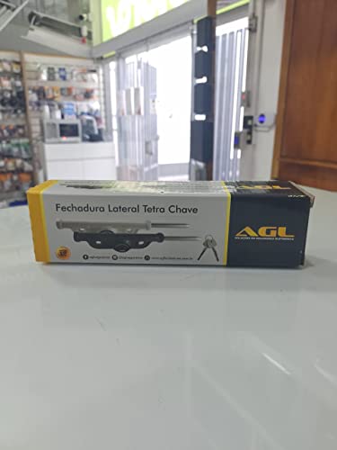 Trava Fechadura Lateral p/Porta de Aço com Chaves Tetra - Par