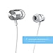 in Ear Headphones SDFLAYER Silverlight Earbuds with Line-in Microphone Heavy Bass Dynamic Driver Earphones with Non Tangle TPE Cord for Running Gym Android Phones Music Player iPhone Not for iOS