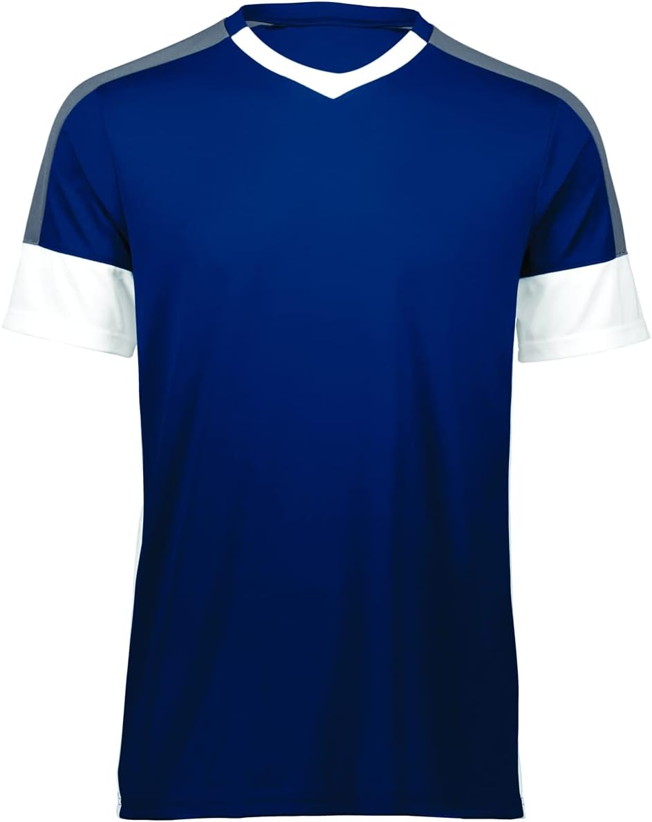 Youth Wembley Soccer Jersey - Navy White & Graphite - Large
