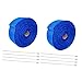 FAVOMOTO 2 Pieces Exhaust Wrap Car Heat Wrap Fiber Motorcycle Wrap
