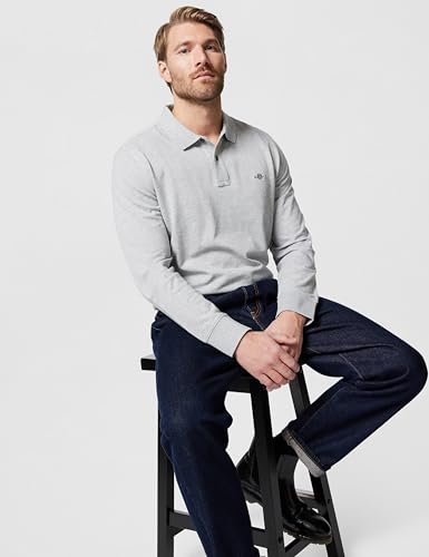 Gant Para Hombre. 2230 Polo Shield Piqué Gris (Xl), Casual, AlgodóN, Manga Larga - 2