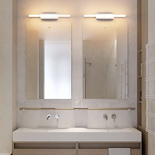 Klighten 9W 40cm LED Spiegelleuchte Bad, IP44 Badleuchte Badlampe Wand, Spiegellampe Badezimmer Lampe Wand, 110-240V, 600 Lumen, Warmweiß 3000K